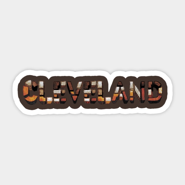 Cleveland Browns Sticker by JuliaCoffin